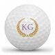 Initial Laurel Wreath Golf Balls Image 1 of 2
